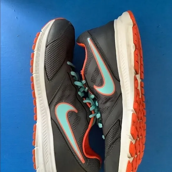 Nike Womens Downshifter Grey Blue Running Shoes