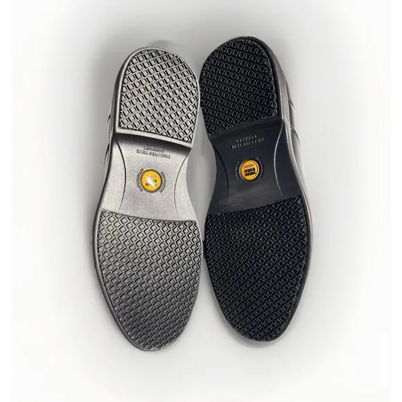 Nunn Bush 84915 Wade Black Work Moc Toe Slip On Men’s 11 M Non Slop Shoes New