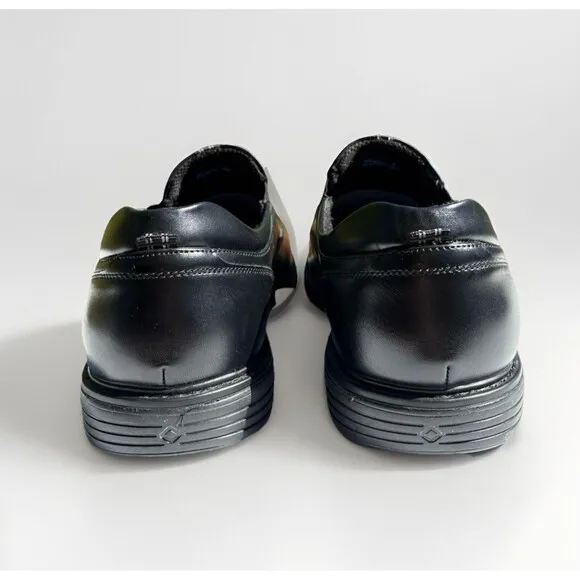Nunn Bush 84915 Wade Black Work Moc Toe Slip On Men’s 11 M Non Slop Shoes New
