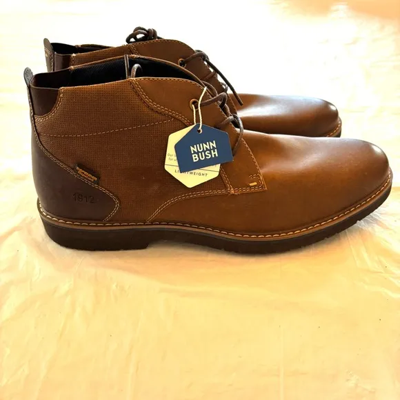 Nunn Bush Denali boots waterproof plain toe Chukka brown SZ 11 M NWT
