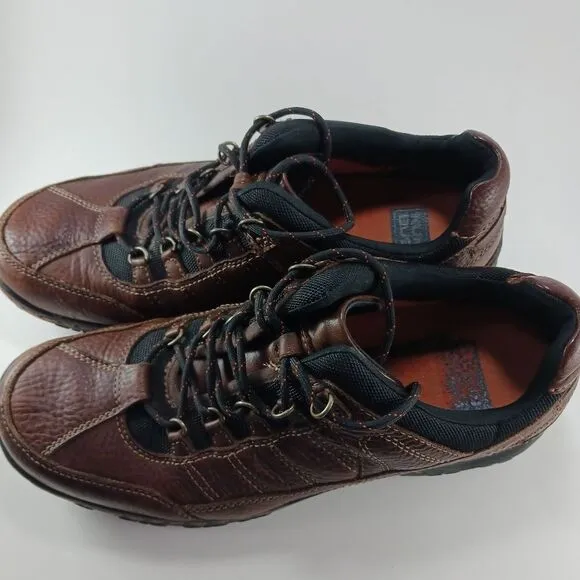 Nunn Bush Men's 11M Brown Leather Oxford Utility Shoe. Rubber Soles.............