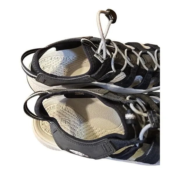 NWOB KEEN Astoria West Black Waterproof Outdoor Trail Hiking Sandals Womens 9.5