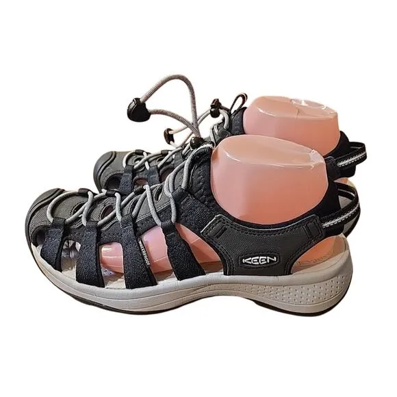 NWOB KEEN Astoria West Black Waterproof Outdoor Trail Hiking Sandals Womens 9.5