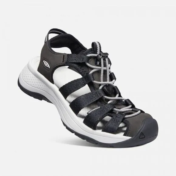 NWOB KEEN Astoria West Black Waterproof Outdoor Trail Hiking Sandals Womens 9.5