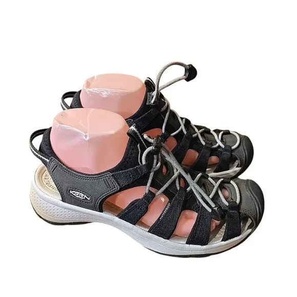 NWOB KEEN Astoria West Black Waterproof Outdoor Trail Hiking Sandals Womens 9.5