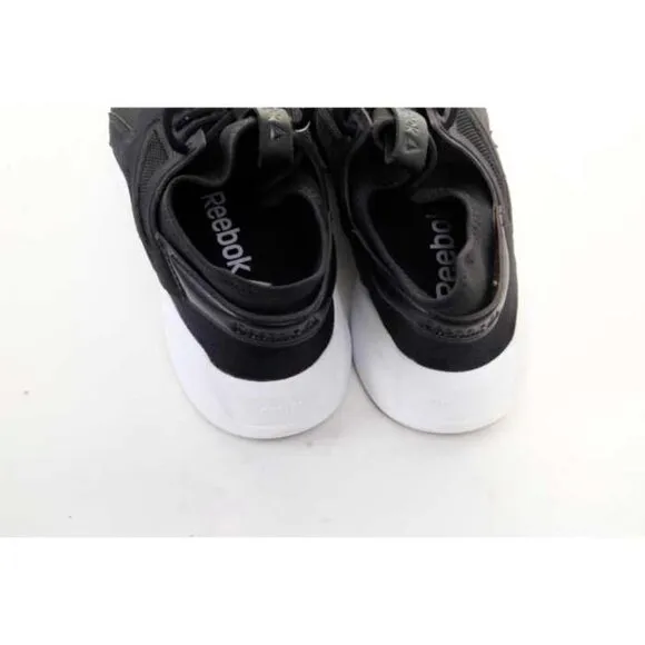 NWOB Reebok sneakers shoes fabric black lace up womens sz 8.5