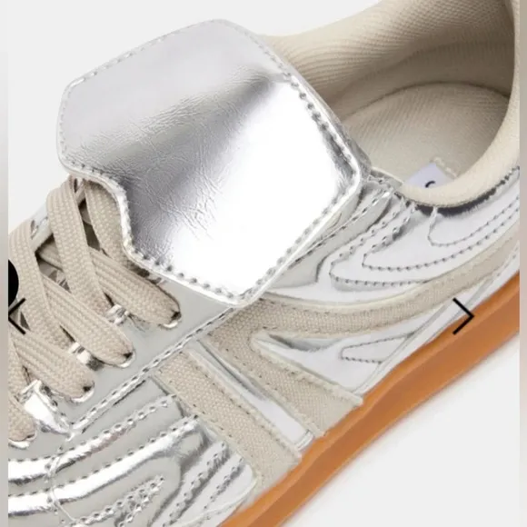 NWOB Steve Madden Silver Madrid Sneakers