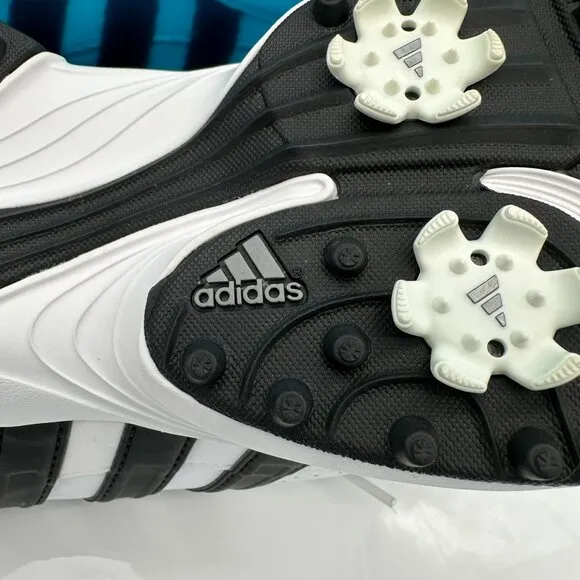 NWOT adidas Mens FitRx Adiwear Traxion Spiked‎ Golf Shoes, Size 10.5 White/Black