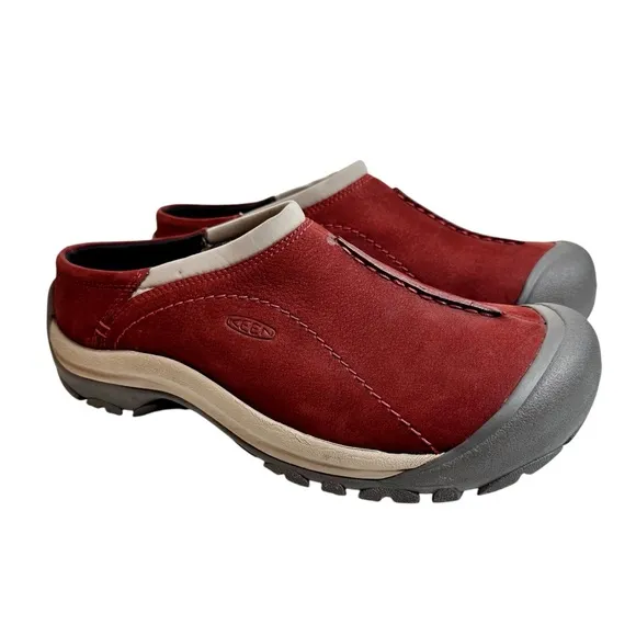 NWOT Keen Kaci Slide Shoes Women’s Size 10.5 Fired Brick/Plaza Taupe Slip-On