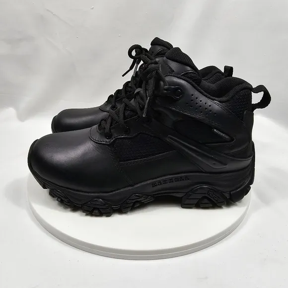 NWOT Merrell Moab 3 Response Mid Tactical Waterproof Boots Leather Black 5.5