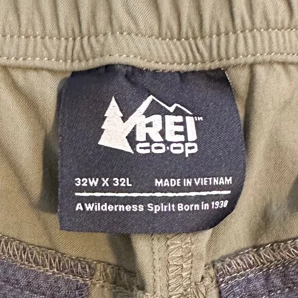 NWOT REI Co-op Sahara Convertible Cargo Pants Olive 32x32