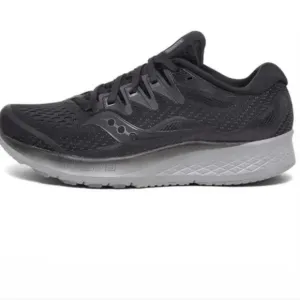 NWOT Saucony Ride ISO Women’s Sz 10W  Black Running Shoes S10444-2 Everun