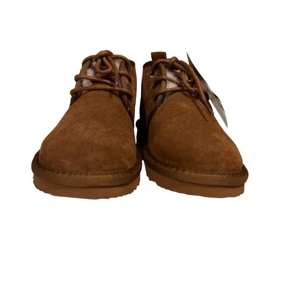 NWT Alpine Dylan Brown Leather &amp; Sheepskin Boots Size 1​​​
