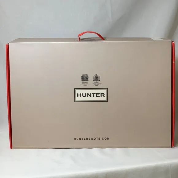 NWT Hunter Rain Boots Women 9 Gray Tall Gloss Rain Boots Galoshes Wellies Winter