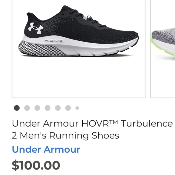 NWT Men's Under Armour hovr Turbulence Running Shoes
