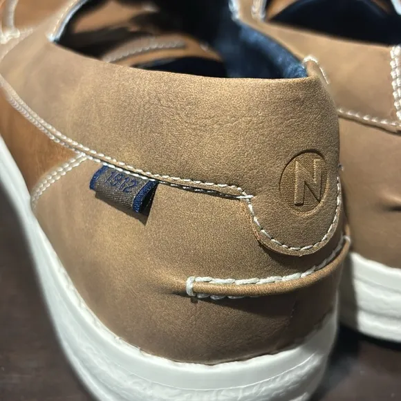 NWT New Nunn Bush   Bloom Foam Khaki Conway Boat Casual Shoes Size 14