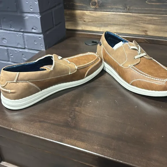 NWT New Nunn Bush   Bloom Foam Khaki Conway Boat Casual Shoes Size 14