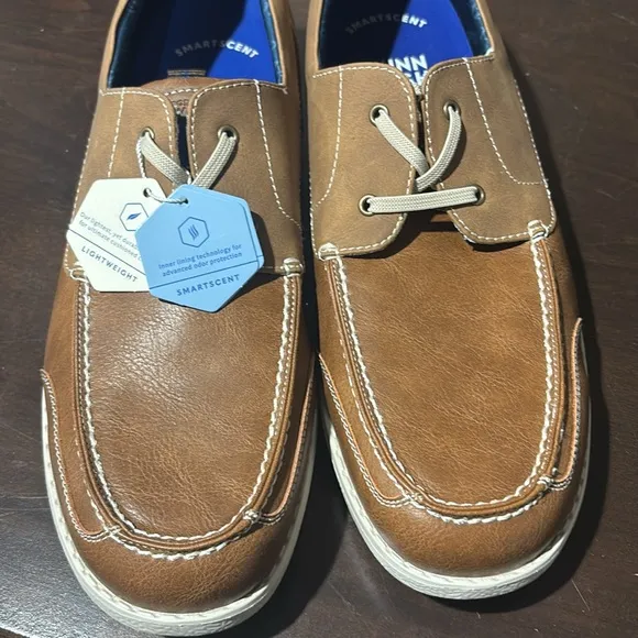 NWT New Nunn Bush   Bloom Foam Khaki Conway Boat Casual Shoes Size 14