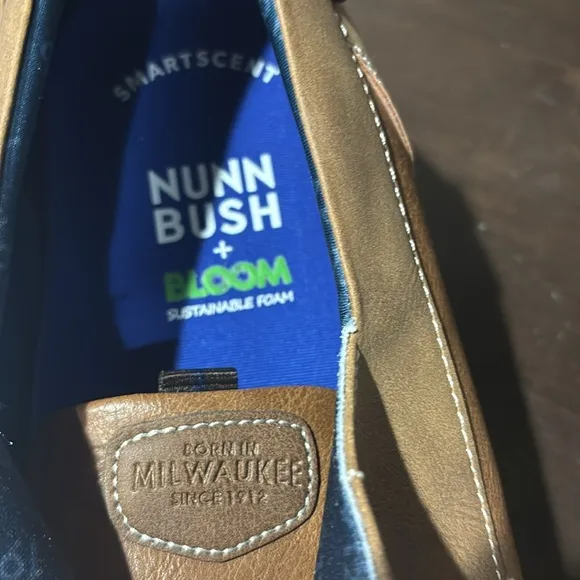 NWT New Nunn Bush   Bloom Foam Khaki Conway Boat Casual Shoes Size 14