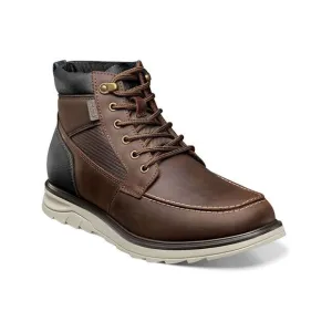 NWT NUNN BUSH Mens Brown Heel Pull-Tab Water Luxor Platform Hiking Boots 13 M