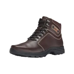 NWT ROCKPORT Mens Brown Shock Elkhart Round Toe Wedge Leather Hiking Boots 10 M