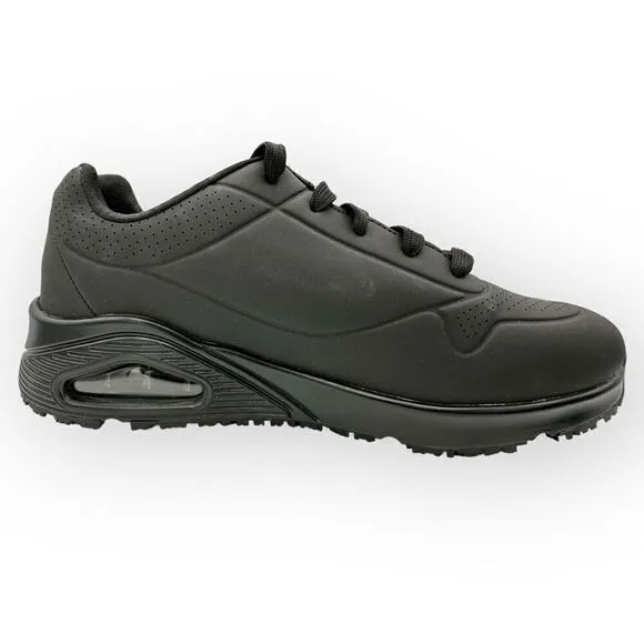 NWT Skechers Uno SR 108021 work Black/ Womens Size 8