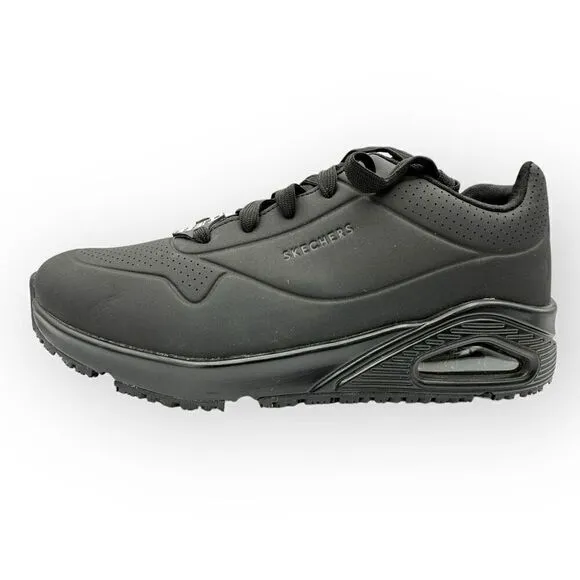 NWT Skechers Uno SR 108021 work Black/ Womens Size 8