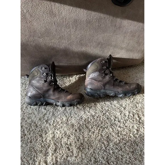 Oboz Bdry Yellowstone Hiking Boots Brown‎ Woman's  Size 9.5