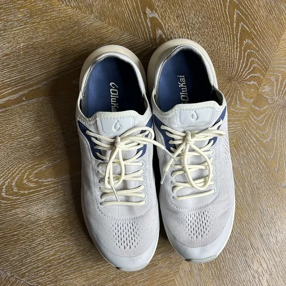 OLUKAI Kāholo Men’s Blue Vapor Breathable Athletic Shoes 43