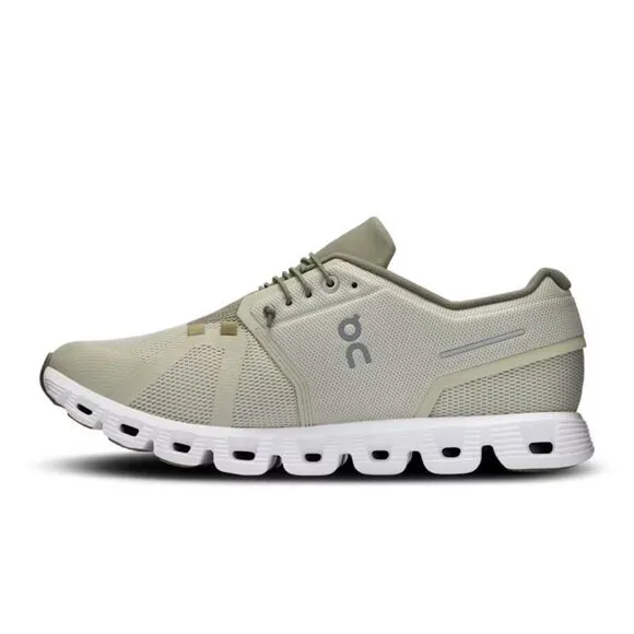 On Cloud 5 59.97771 Sneakers Men's Chalk Grove Low Top Running Shoes FZP404