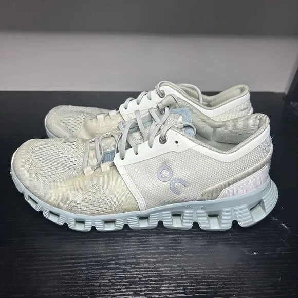 On Cloud 5 Womens Size 8.5 Running Shoes Sneakers White Blue
