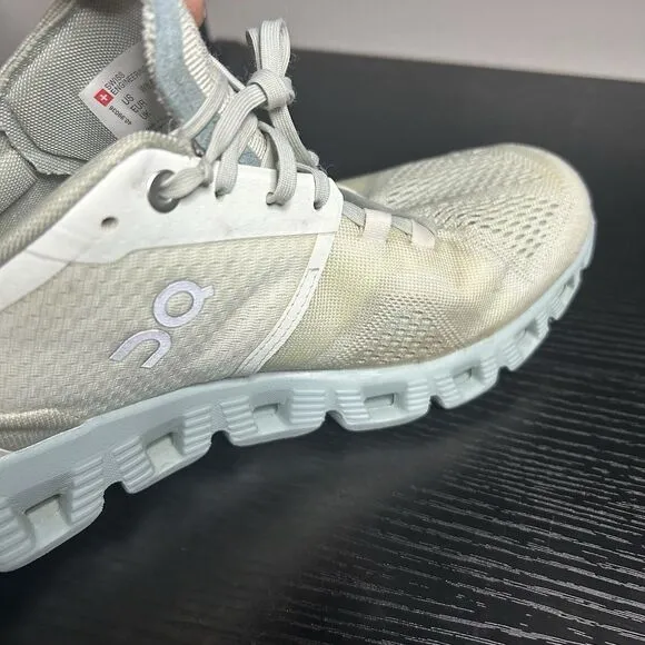 On Cloud 5 Womens Size 8.5 Running Shoes Sneakers White Blue