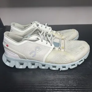 On Cloud 5 Womens Size 8.5 Running Shoes Sneakers White Blue