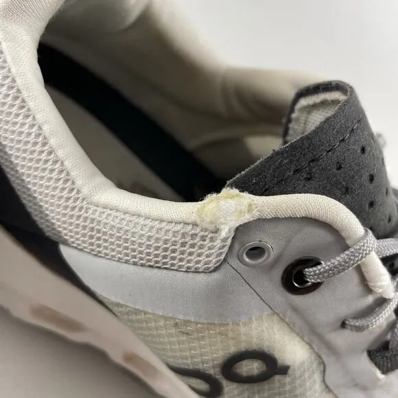 On Cloud Cloudvista Running Shoes Womens 9 White Gray Frost Athletic Sneaker
