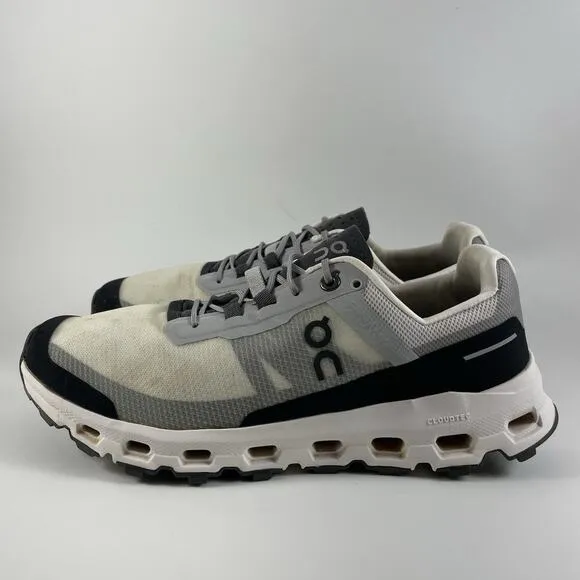 On Cloud Cloudvista Running Shoes Womens 9 White Gray Frost Athletic Sneaker