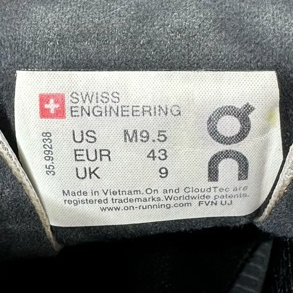 On Cloud Men’s Cloudflow Running Shoes Size 9.5