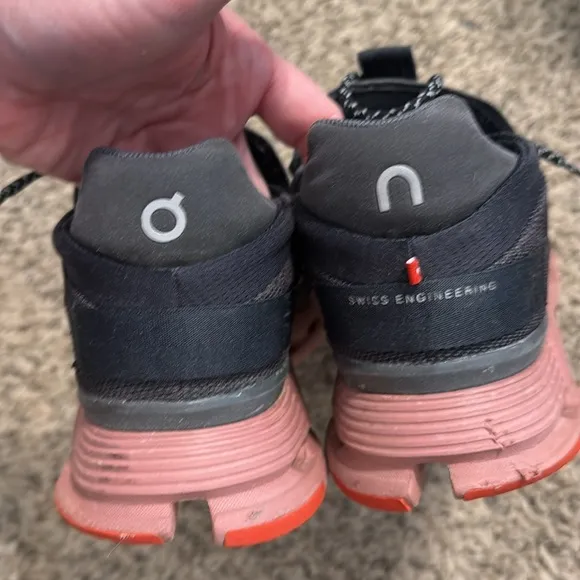 On cloud nova Running Athletic Shoes - Black and Pink