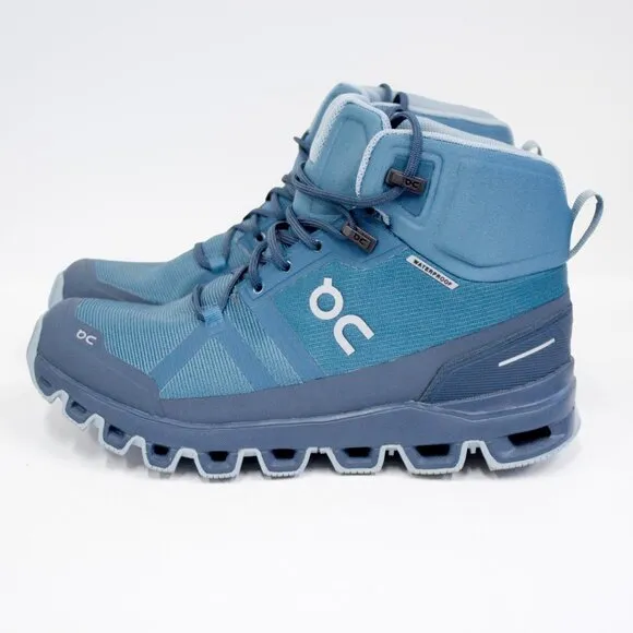 On Cloud On Running Women's Size 7 Cloudrock Storm Wash Blue Hiking Boots Sporty