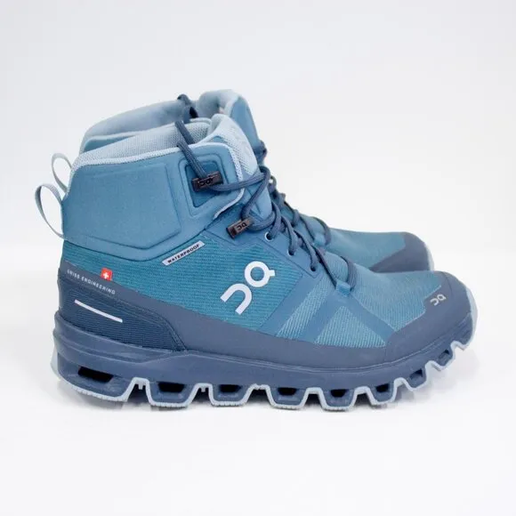 On Cloud On Running Women's Size 7 Cloudrock Storm Wash Blue Hiking Boots Sporty