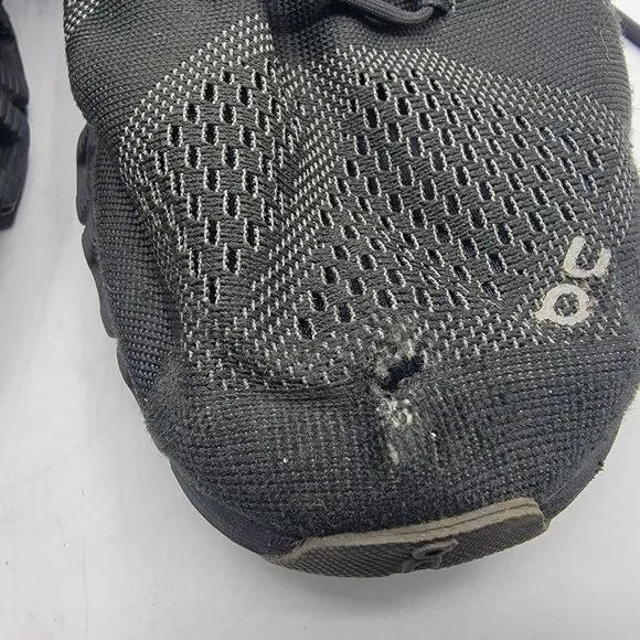 On Cloud X Mens 10 Running Shoes Black Asphalt Athletic Lace Up Breathable