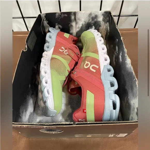 On Cloudflow Running Shoes Guava/Dust Rose Sz 8 NWT Zero Gravity