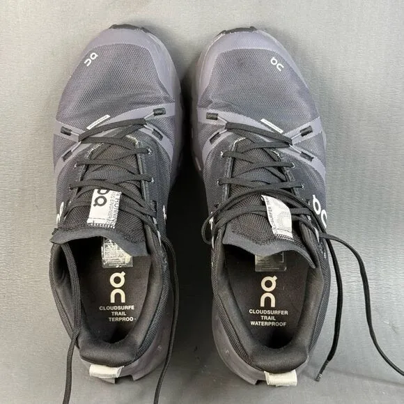 ON Cloudsurfer Trail Waterproof athletic sneaker shoes men’s s size 9