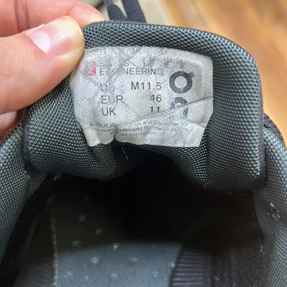 On Men's Cloud Shoes Size 11.5