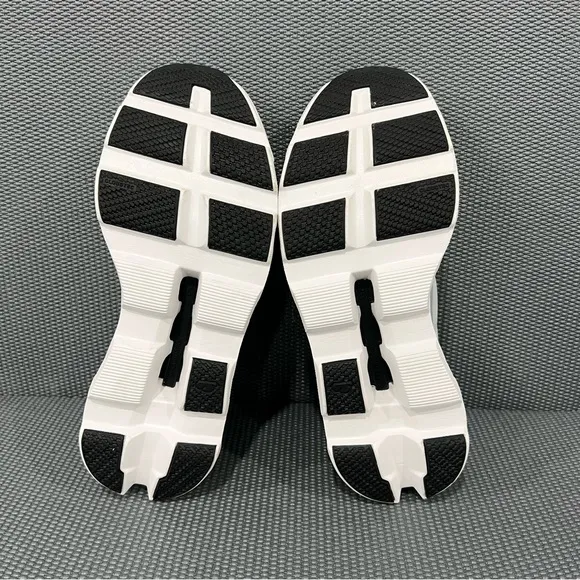 On Running Cloud Monster White Black Womens Athletic Running Sneaker Shoes Sz 11