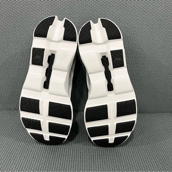 On Running Cloud Monster White Black Womens Athletic Running Sneaker Shoes Sz 11