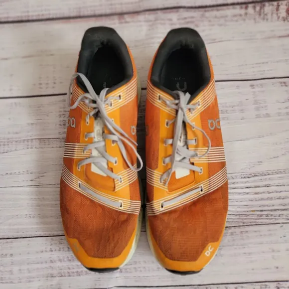 On Running Cloudgo Cloudtec Turmeric Orange Sneakers Mens 11