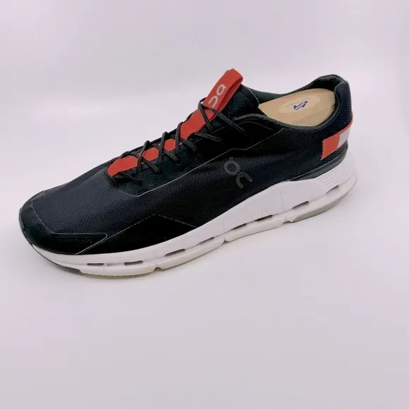 On Running Cloudnova Form On Cloud Running Sneakers Color Blk/Orange SZ 11.5