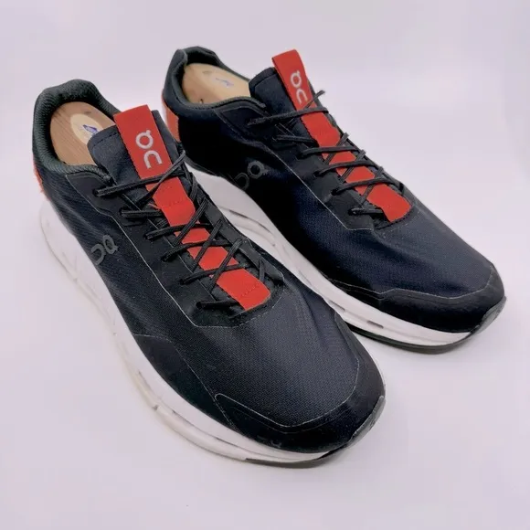 On Running Cloudnova Form On Cloud Running Sneakers Color Blk/Orange SZ 11.5