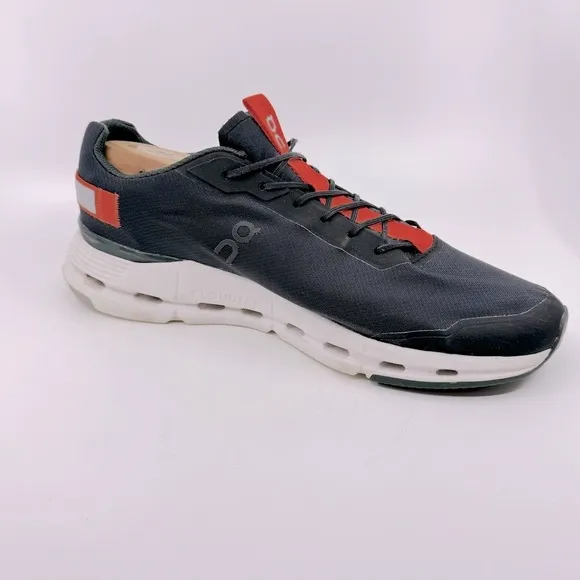 On Running Cloudnova Form On Cloud Running Sneakers Color Blk/Orange SZ 11.5