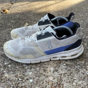 On Running Cloudrift Running Shoes White Blue Black Size 10.5 Men's